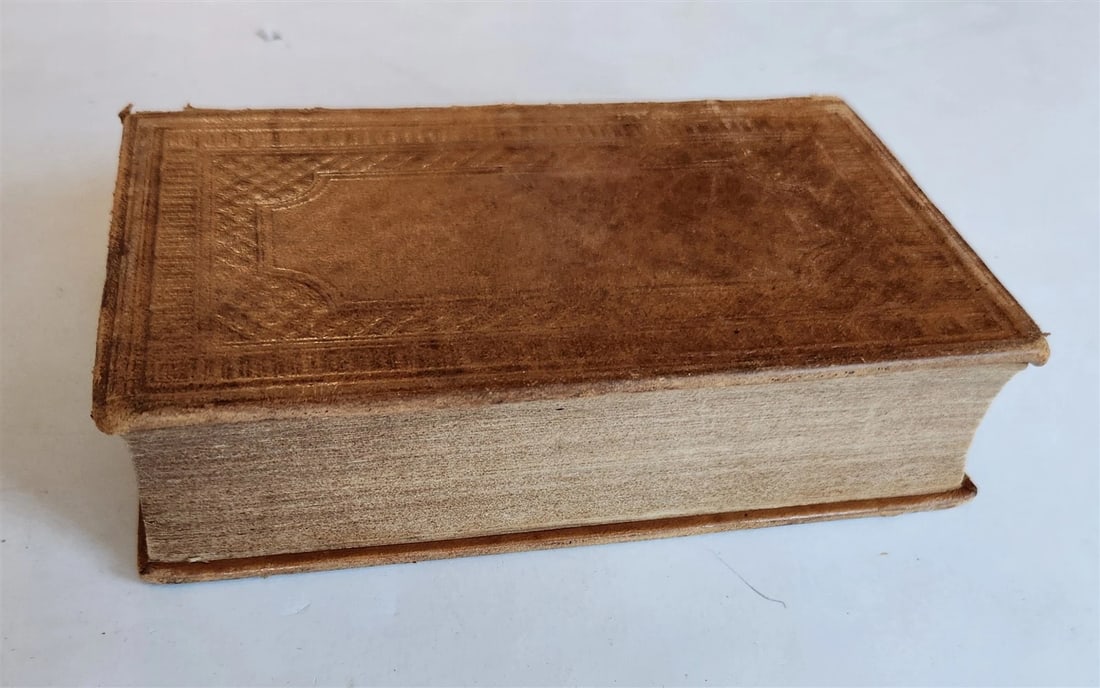 1856 BIBLE IN OJIBWE LANGUAGE Native Americana ANTIQUE rare - 2