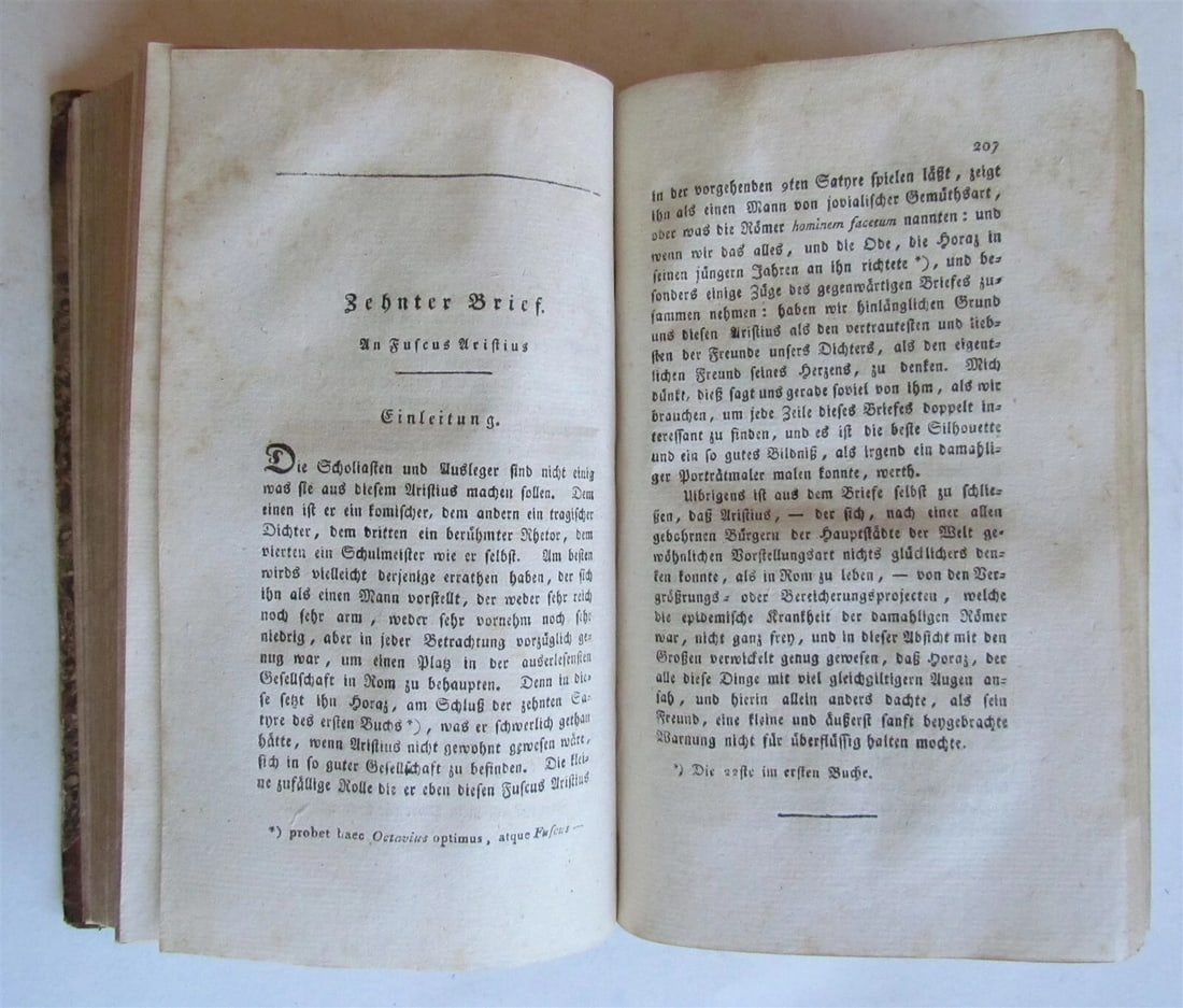 1801 HORACE WORKS in GERMAN antique - 6
