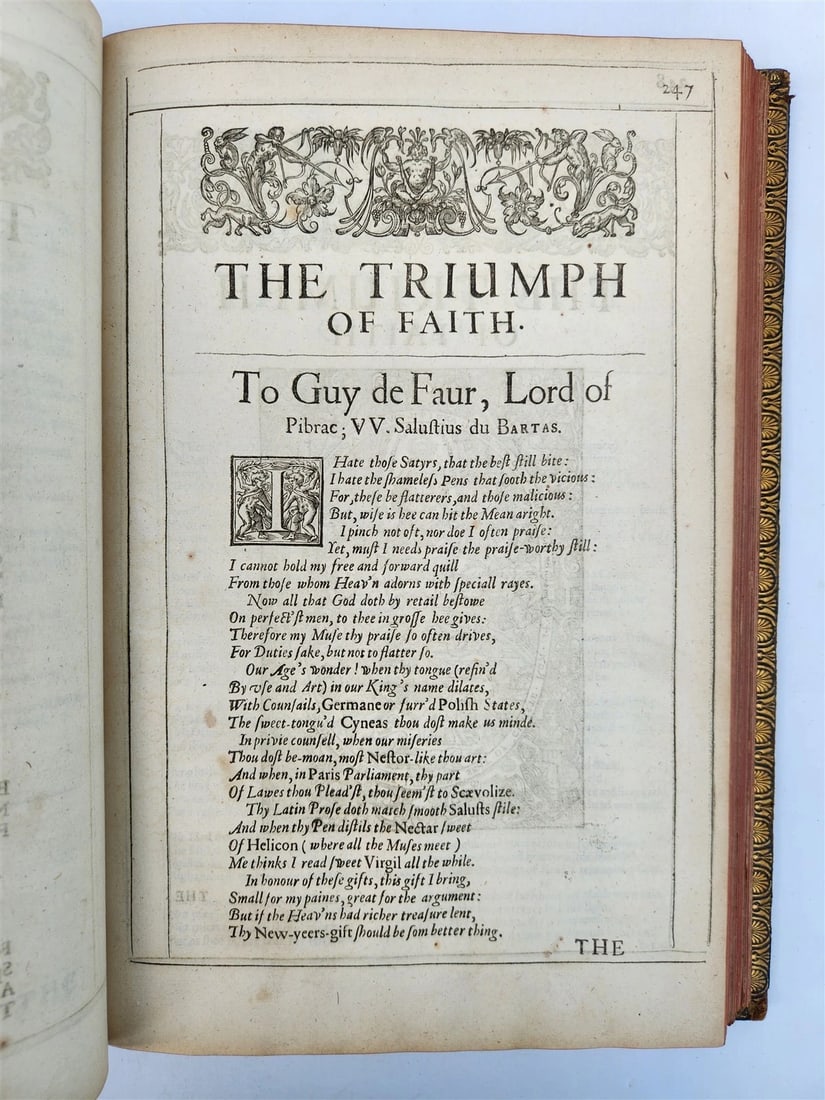 1633 DU BARTAS HIS DIVINE WEEKS & WORKES antique FOLIO in ENGLISH - 10