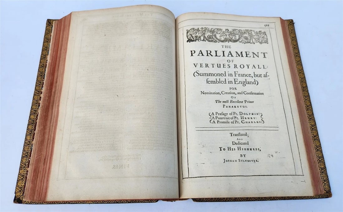 1633 DU BARTAS HIS DIVINE WEEKS & WORKES antique FOLIO in ENGLISH - 12