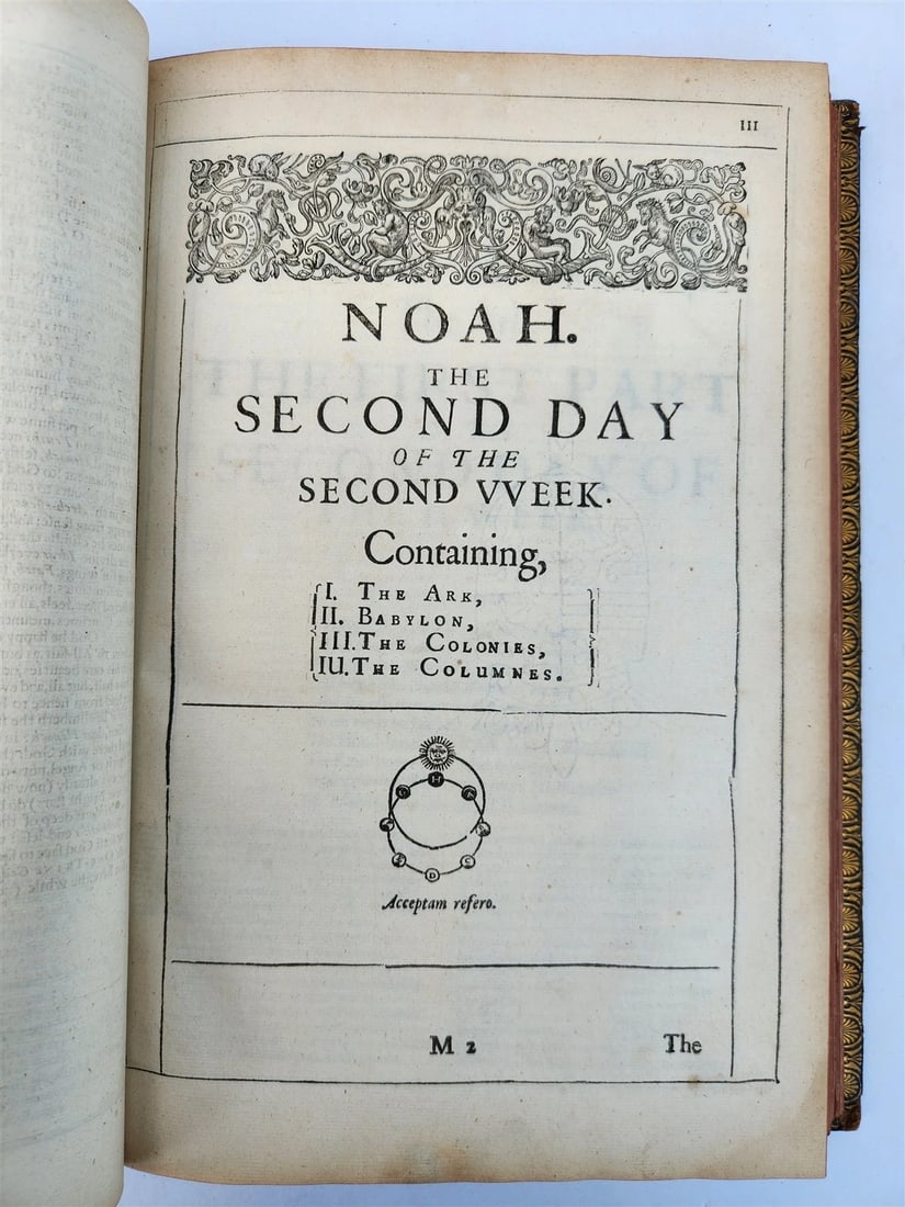 1633 DU BARTAS HIS DIVINE WEEKS & WORKES antique FOLIO in ENGLISH - 4