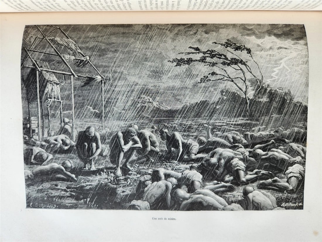 1880 HISTORY of VOYAGES ILLUSTRATED antique SYRIA AUSTRALIA LAOS VIETNAM PANAMA - 8