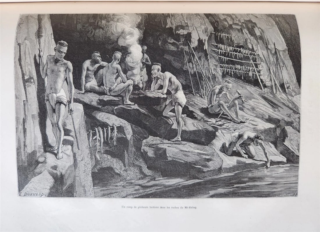 1880 HISTORY of VOYAGES ILLUSTRATED antique SYRIA AUSTRALIA LAOS VIETNAM PANAMA - 11