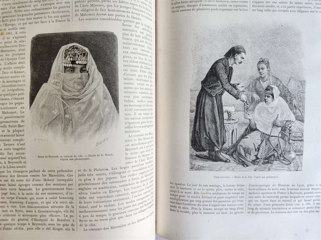 1880 HISTORY of VOYAGES ILLUSTRATED antique SYRIA AUSTRALIA LAOS VIETNAM PANAMA - 12