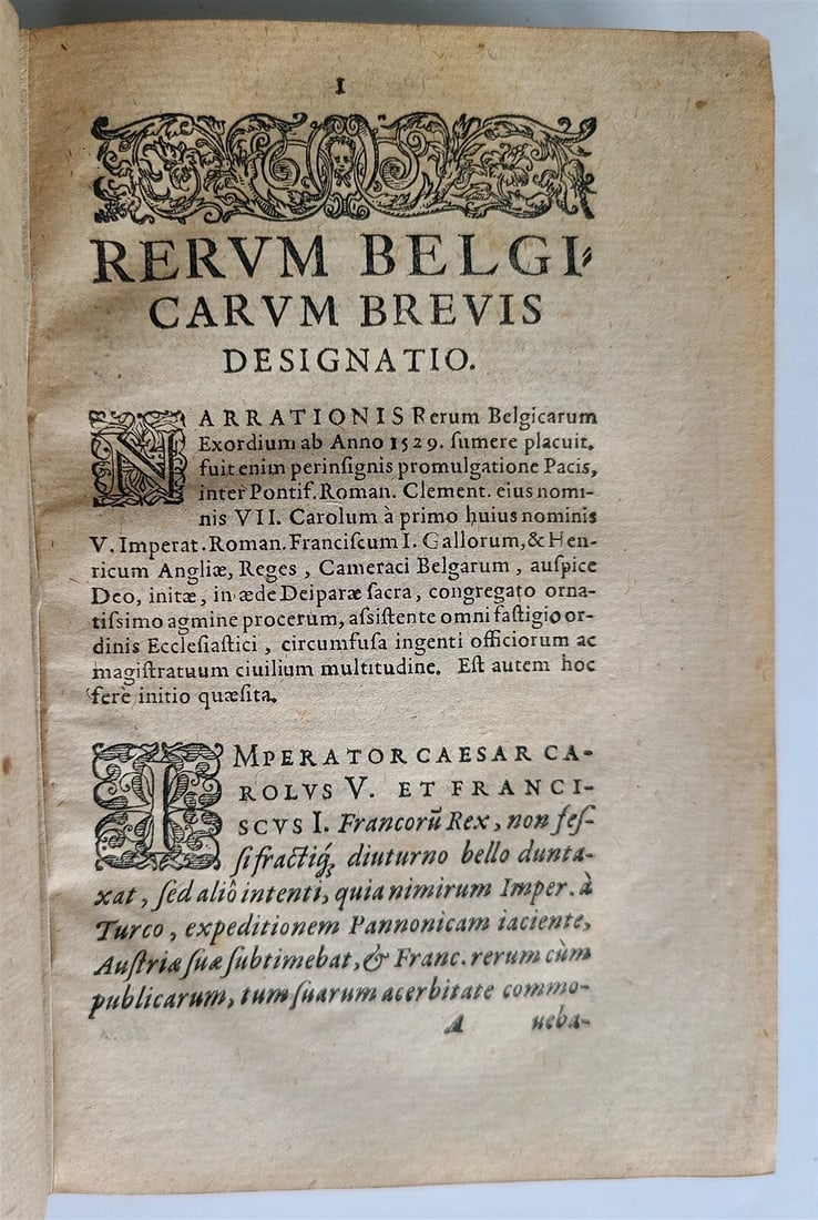 1583 HISTORY of BELGIUM by Philippe GALLE 16th CENTURY antique Historia Belgica - 2