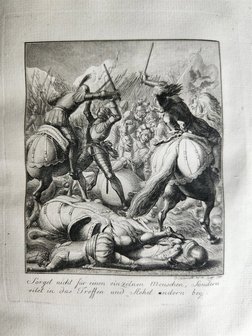 1785 LIVES & PORTRAITS of GREAT GERMANS antique ILLUSTRATED FOLIO - 14