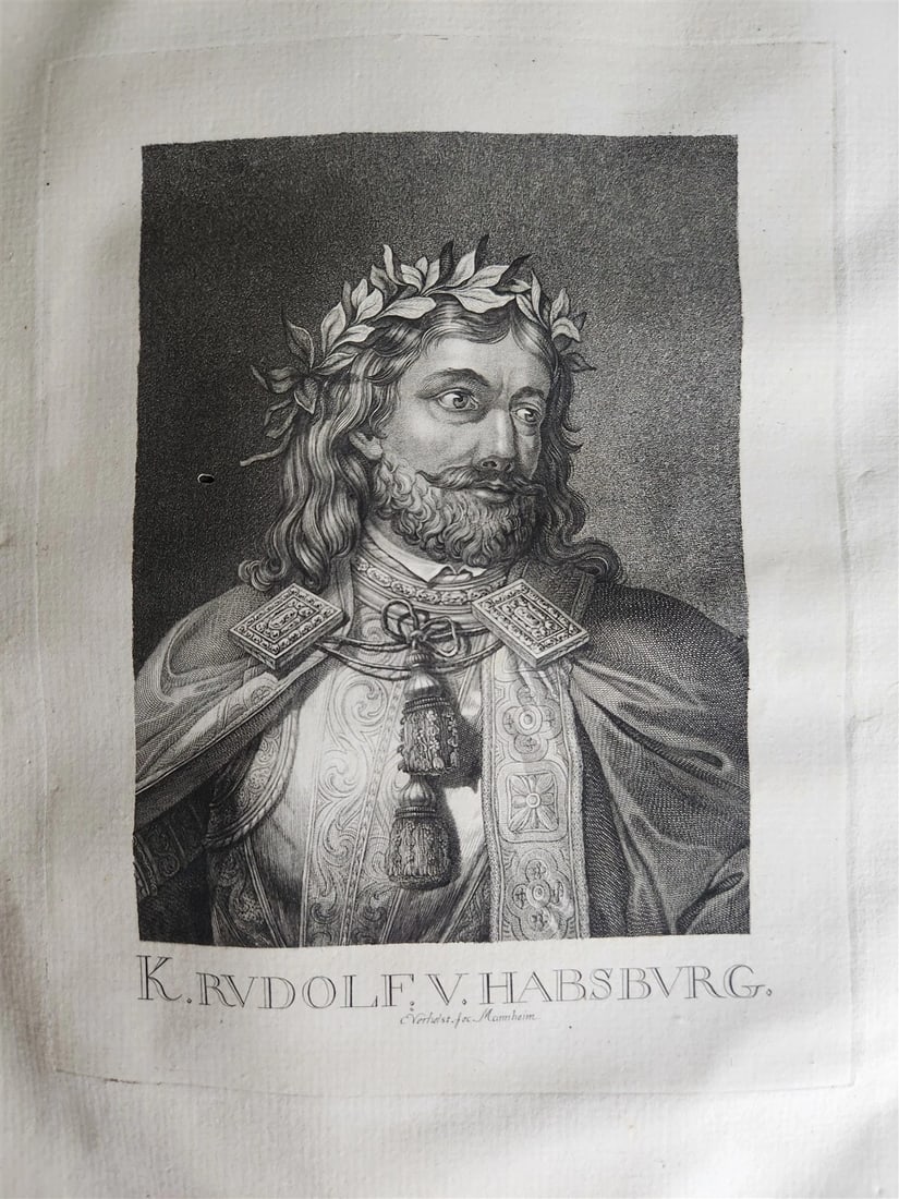 1785 LIVES & PORTRAITS of GREAT GERMANS antique ILLUSTRATED FOLIO - 15