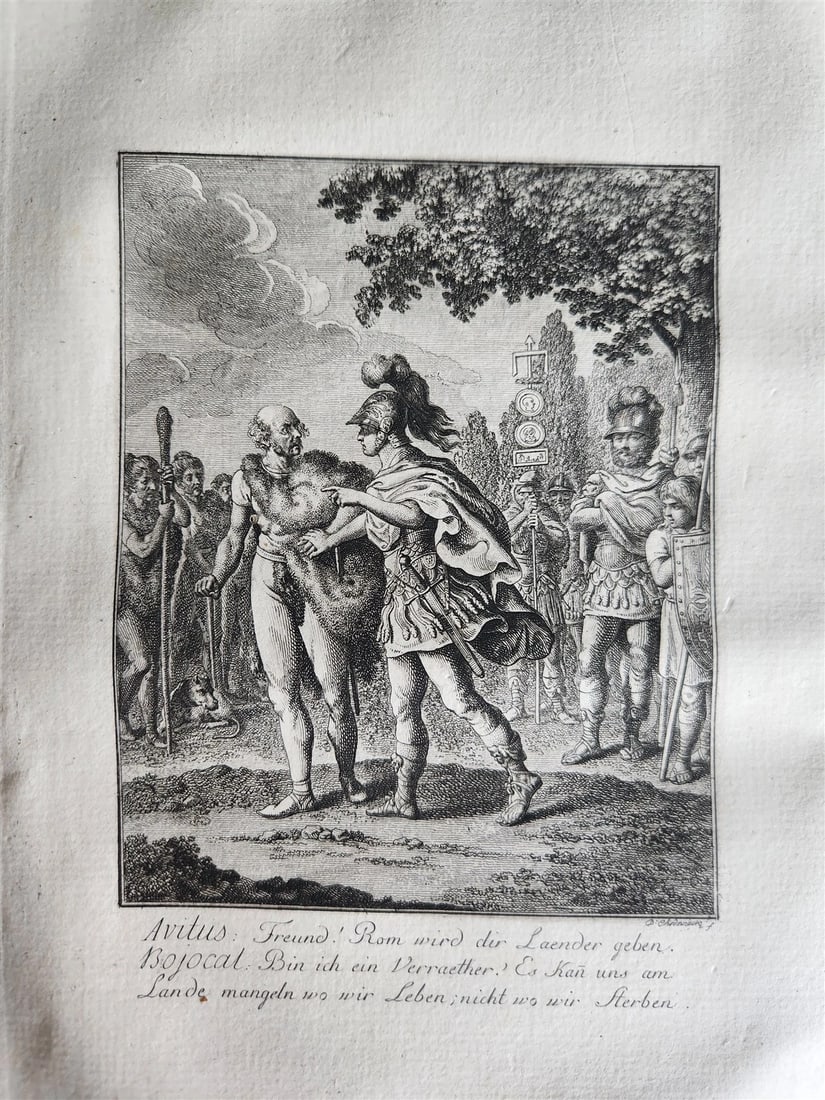 1785 LIVES & PORTRAITS of GREAT GERMANS antique ILLUSTRATED FOLIO - 17