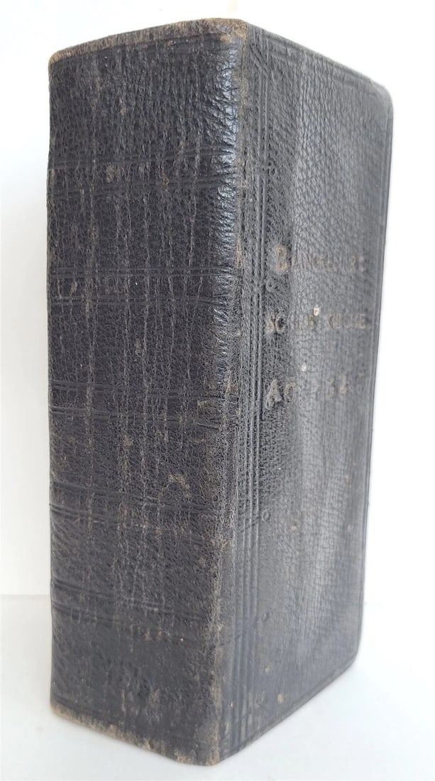 1726 GERMAN HYMNAL & PRAYER BOOK w/ CASTLE CHURCH TITLE TO THE COVER ANTIQUE - 2