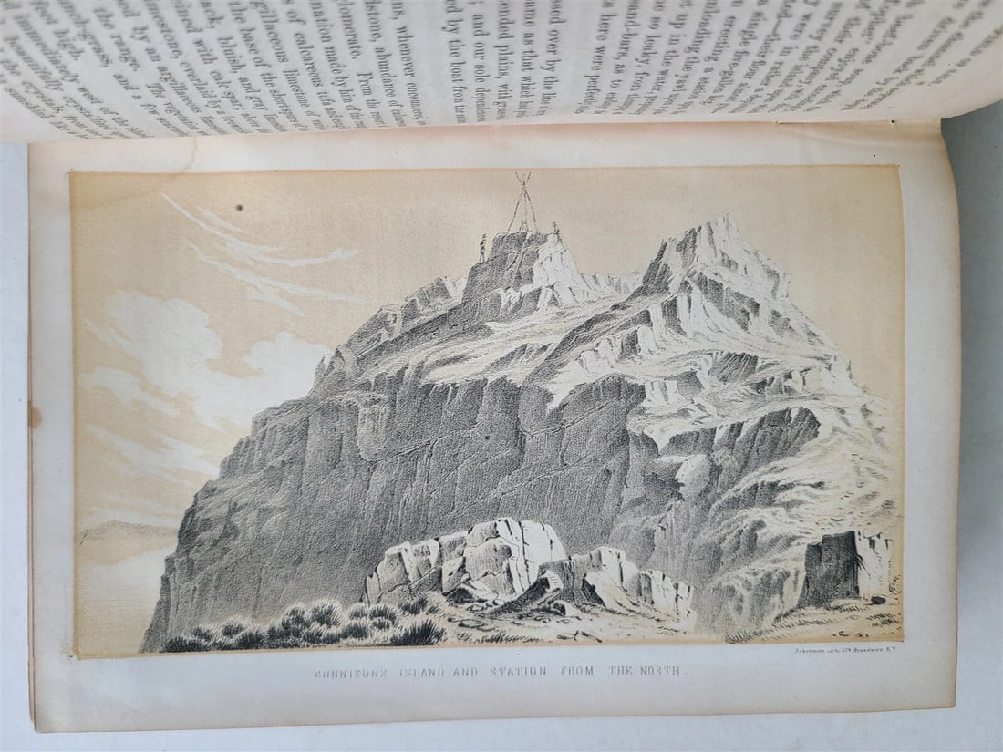 1852 EXPLORATION & SURVEY of VALLEY GREAT SALT LAKE of UTAH antique ILLUSTRATED - 5