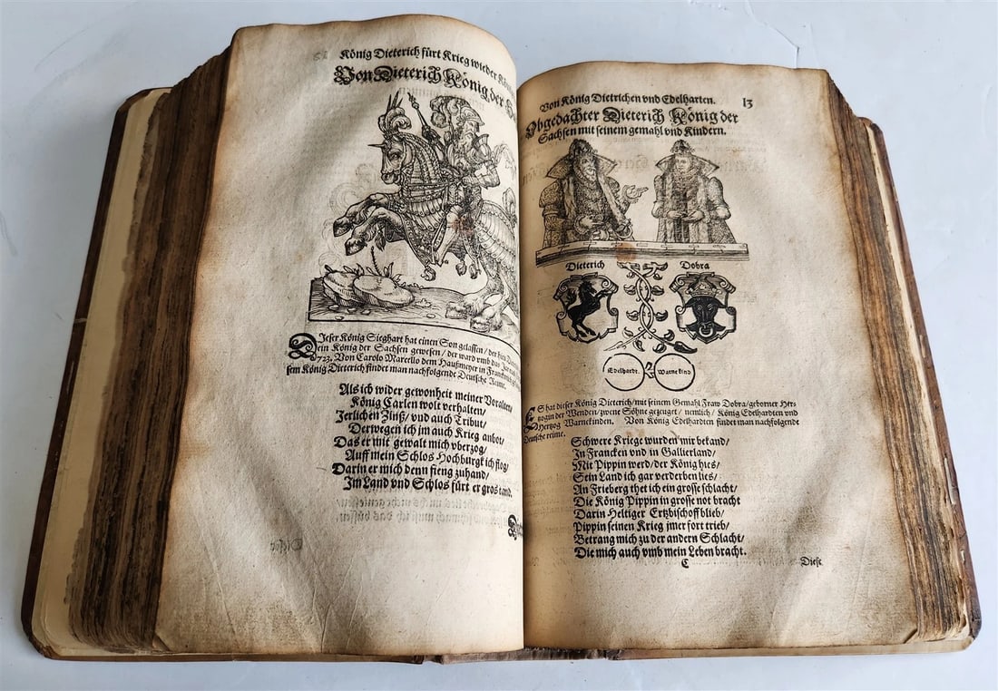 1586-1606 TRAVEL GUIDE TO BIBLE in GERMAN antique ILLUSTRATED rare FOLIO - 10