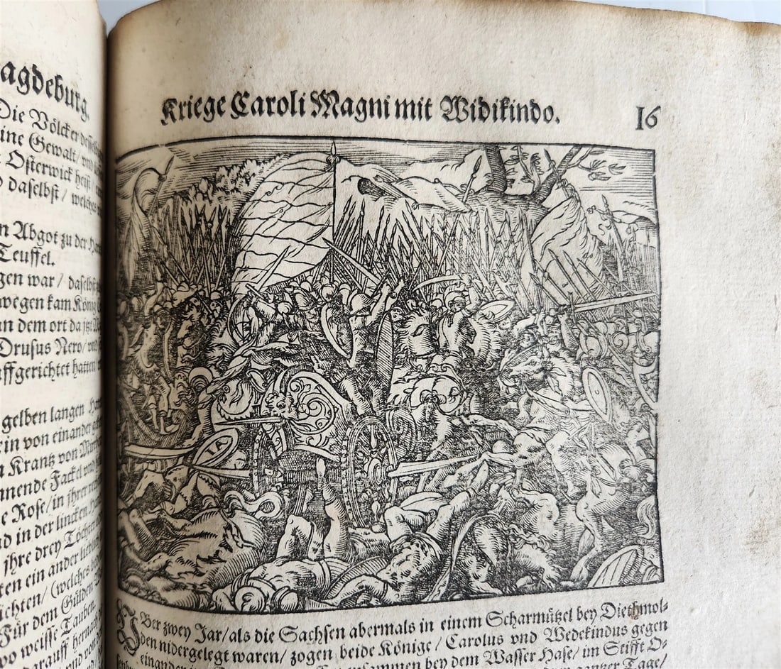 1586-1606 TRAVEL GUIDE TO BIBLE in GERMAN antique ILLUSTRATED rare FOLIO - 11