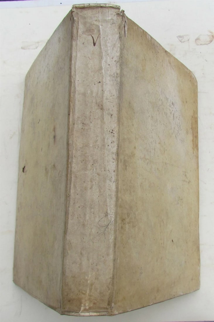 1734 VELLUM BINDING FOLIO COLLEGII SALMANTICENSIS THEOLOGIA MORALIS ANTIQUE: Title: 1734 VELLUM BINDING FOLIO COLLEGII SALMANTICENSIS THEOLOGIA MORALIS ANTIQUE Description: Collegii Salmanticensis Ff. Discalceatorum B. Mariae De Monte Carmeli ... Cursus Theologiae Moralis
