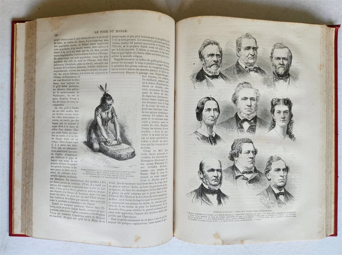 1874 HISTORY of VOYAGES ILLUSTRATED antique SOUTH AMERICA USA GREENLAND AFRICA - 13