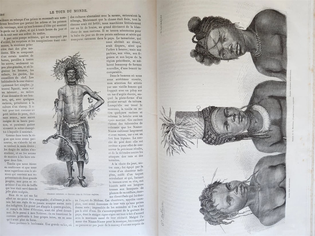 1874 HISTORY of VOYAGES ILLUSTRATED antique SOUTH AMERICA USA GREENLAND AFRICA - 3