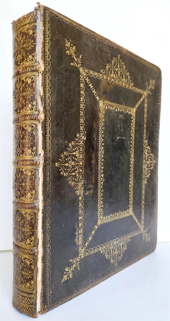 1754 BOOK of COMMON PRAYER & PSALMS of DAVID antique ORIGINAL BINDING - 2
