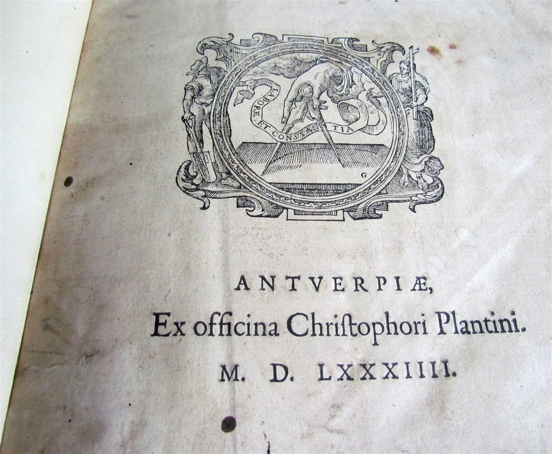 1584 GREEK BIBLE PLANTIN NEW TESTAMENT antique RARE 16th CENTURY FOLIO BIBLIA - 5