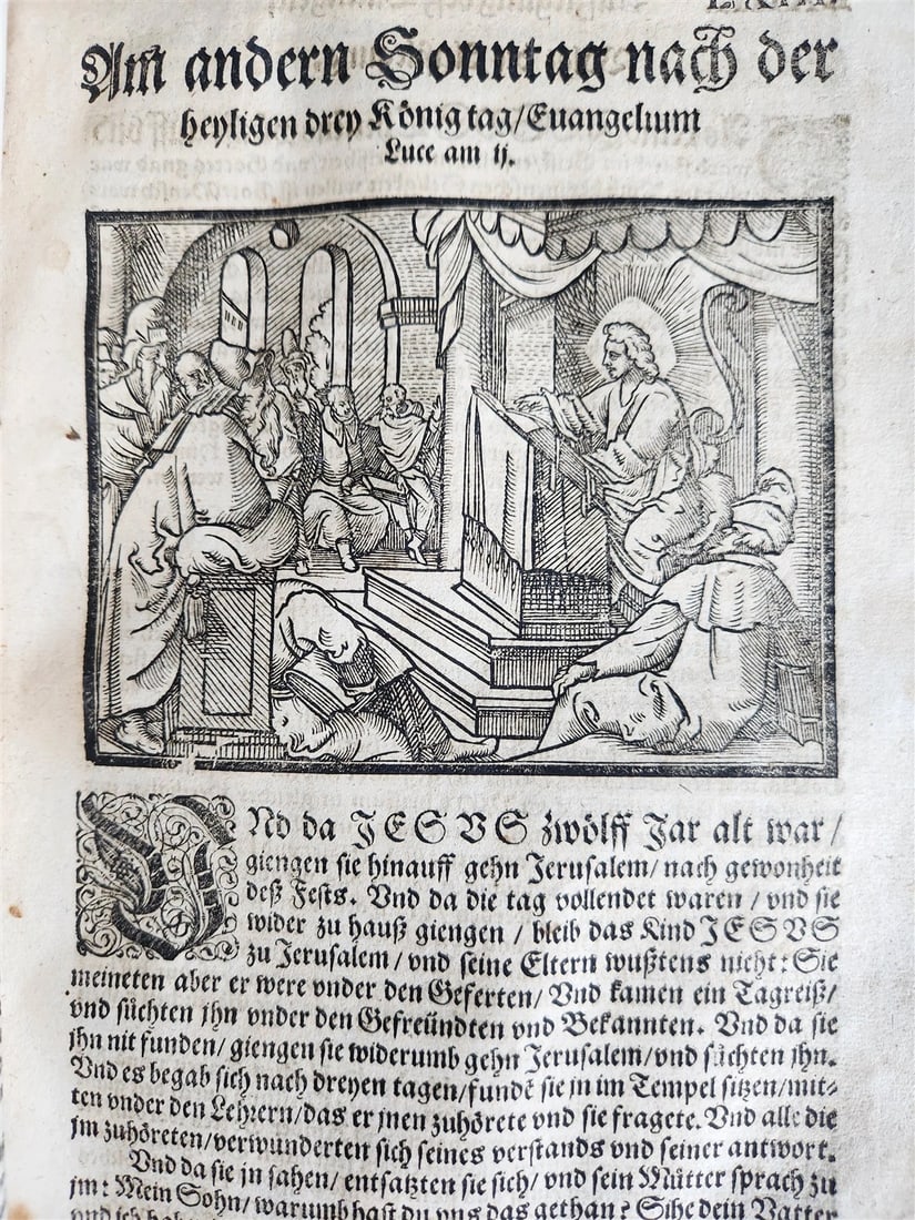 1586 BIBLE COMMENTARY by JOHANN WERNER in GERMAN antique ILLUSTRATED rare FOLIO - 6