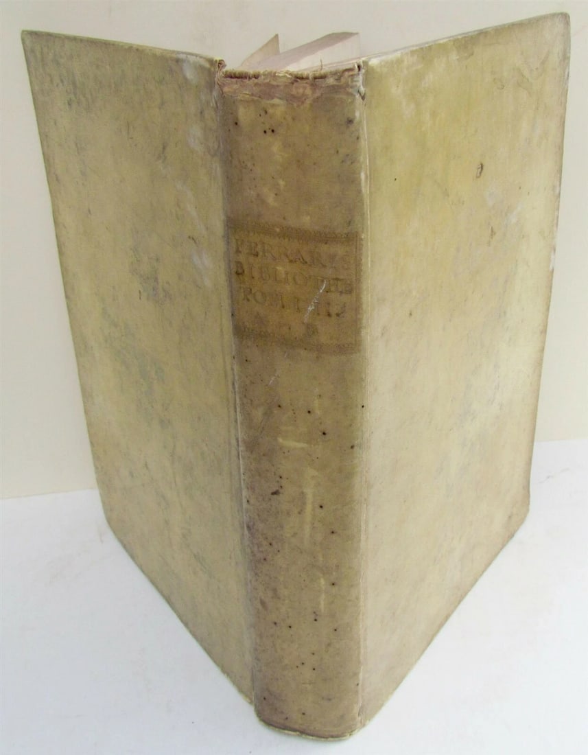 1767 VELLUM BOUND ANTIQUE FOLIO F. LUCII FERRARIS BIBLIOTHECA Vol. 1 (1 of 3)
