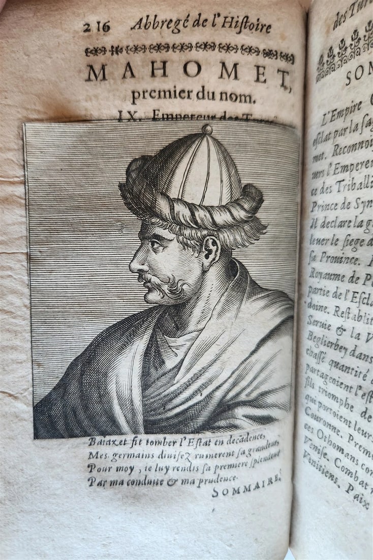 1665 HISTORY of TURKS antique ILLUSTRATED 2 VOLUMES 17th CENTURY - 10