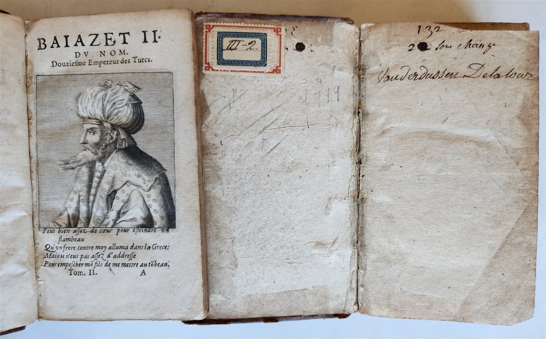 1665 HISTORY of TURKS antique ILLUSTRATED 2 VOLUMES 17th CENTURY - 2