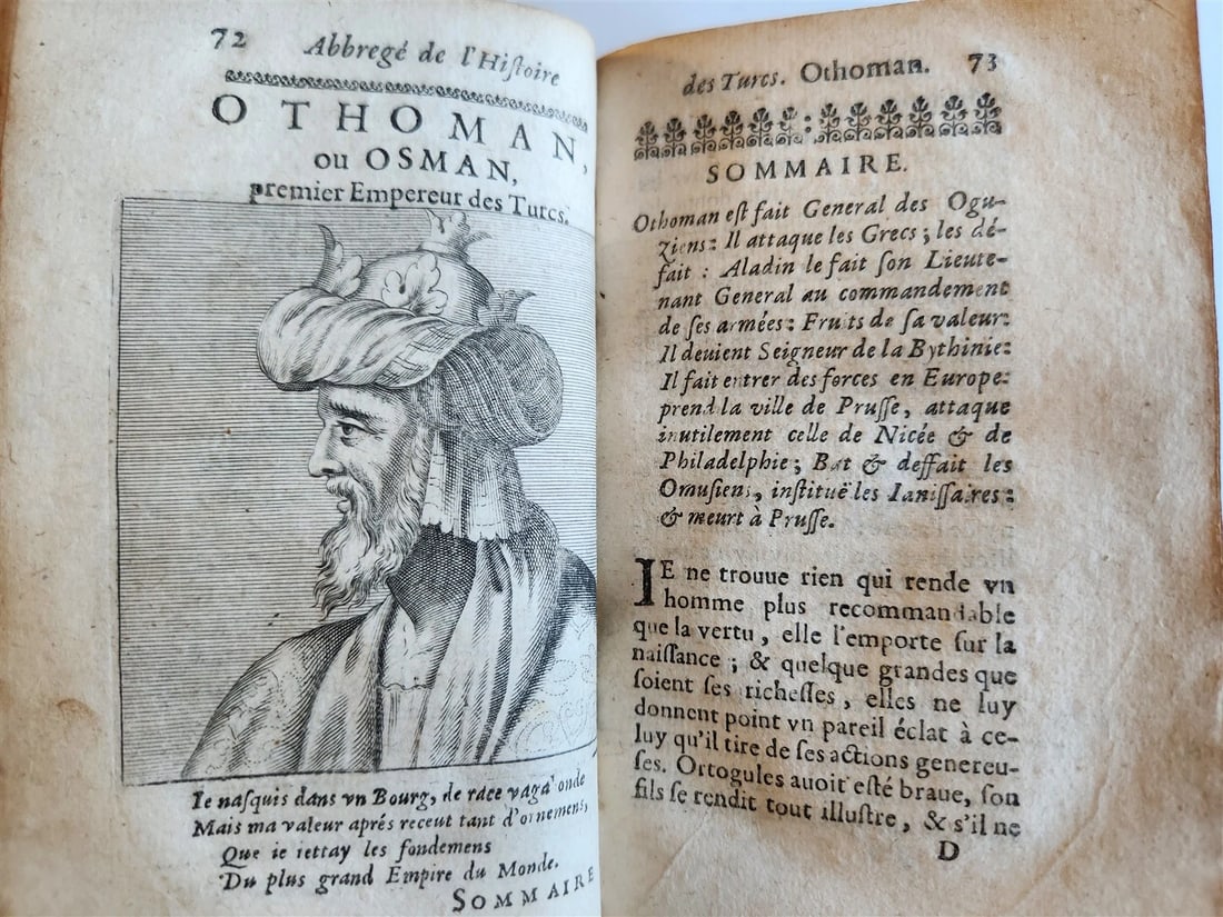 1665 HISTORY of TURKS antique ILLUSTRATED 2 VOLUMES 17th CENTURY - 5
