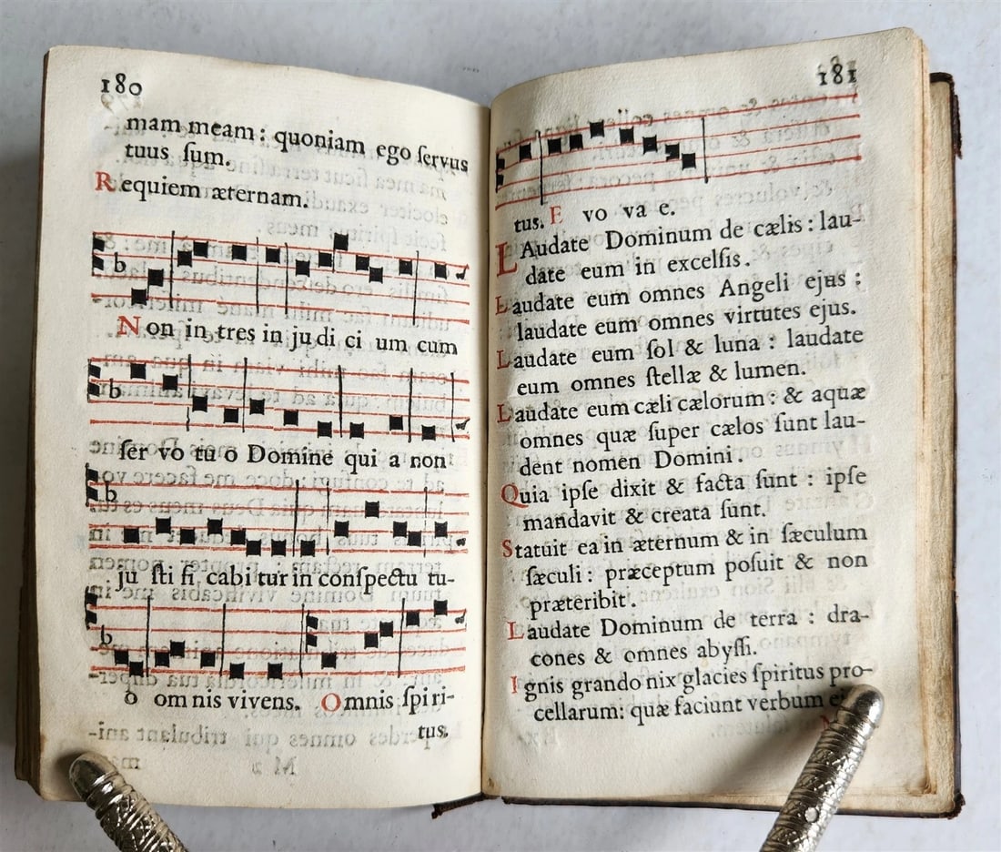 1707 MISSAL antique ILLUSTRATED w/ 20 FOLDING PLATES in GERMAN - 9