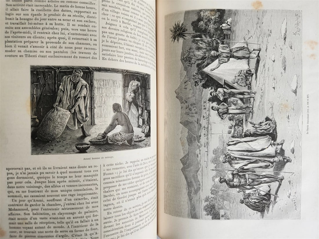 1880 HISTORY of VOYAGES ILLUSTRATED antique S. AMERICA ALGERIA SUMATRA AFRICA - 13