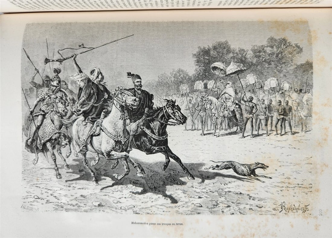 1880 HISTORY of VOYAGES ILLUSTRATED antique S. AMERICA ALGERIA SUMATRA AFRICA - 5