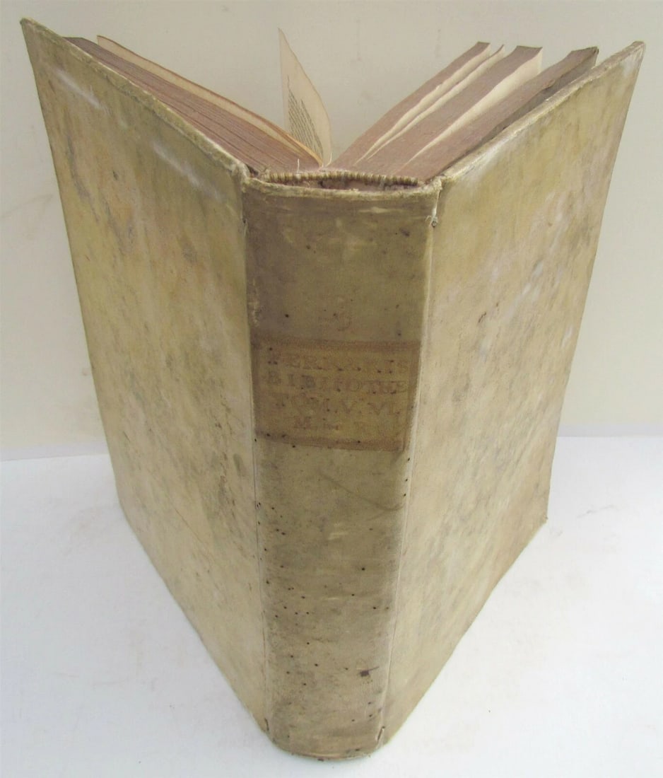1768 VELLUM BOUND ANTIQUE FOLIO F. LUCII FERRARIS BIBLIOTHECA Vol. 5 (1 of 3)