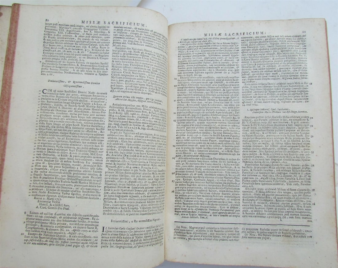 1768 VELLUM BOUND ANTIQUE FOLIO F. LUCII FERRARIS BIBLIOTHECA Vol. 5 - 2