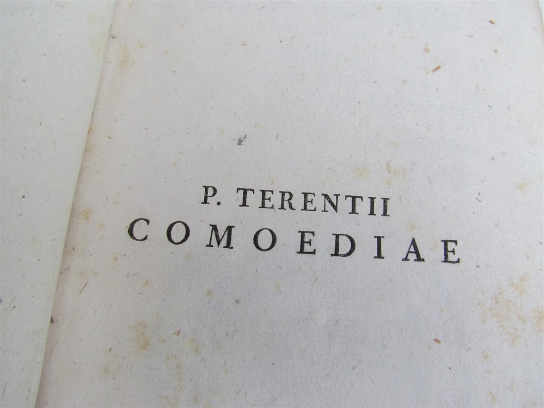 1779 TERENCE COMEDIES POETRY 2 vols antique Publius Terentius Afer Comoediae Sex - 3