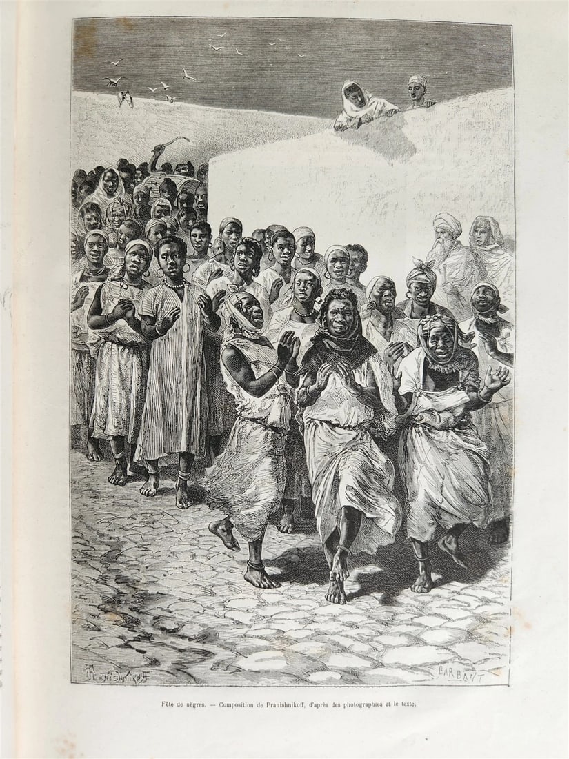 1881 HISTORY of VOYAGES ILLUSTRATED antique AFRICA USA MEXICO SYRIA GREECE - 18