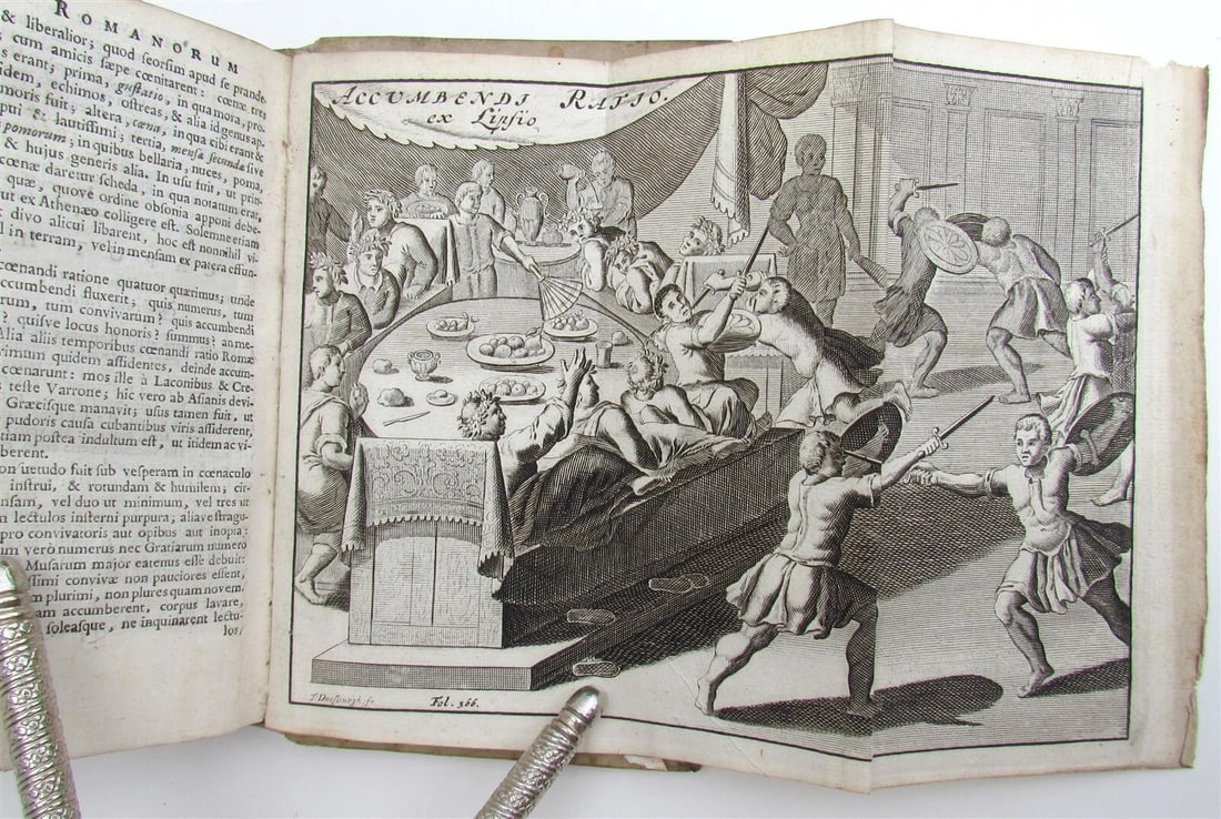 1696 De Romana Republica by Petro Cantelio ILLUSTRATED antique ARMORIAL VELLUM - 4