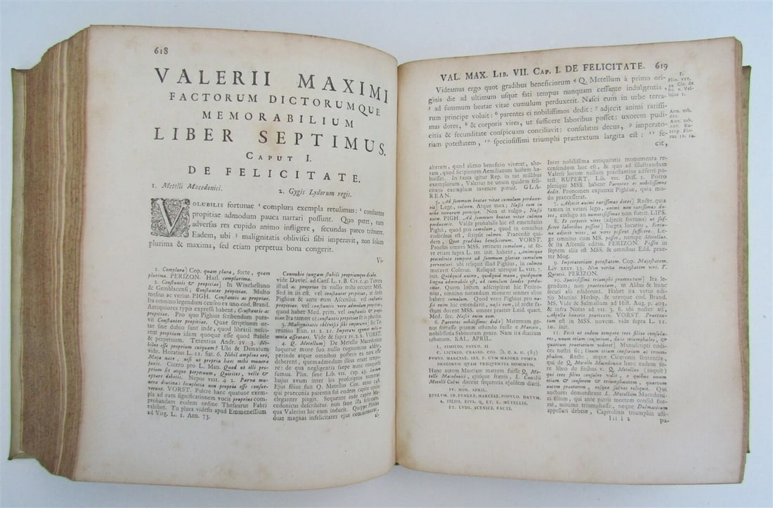 1726 Valerius Maximus antique factorum dictorumque memorabilium VELLUM BINDING - 5