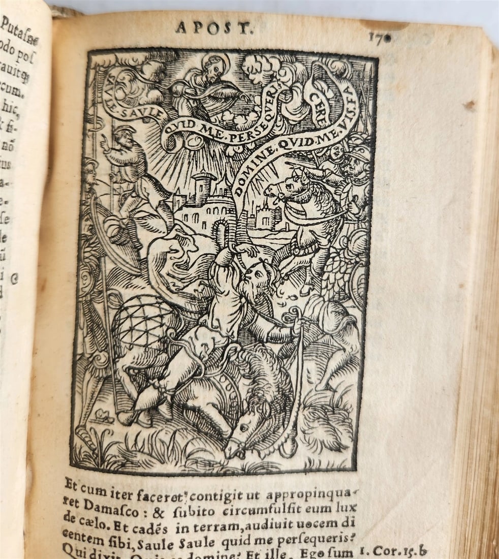 1539 BIBLE in LATIN FULLY ILLUSTRATED antique VELLUM rare 16th CENTURY - 4