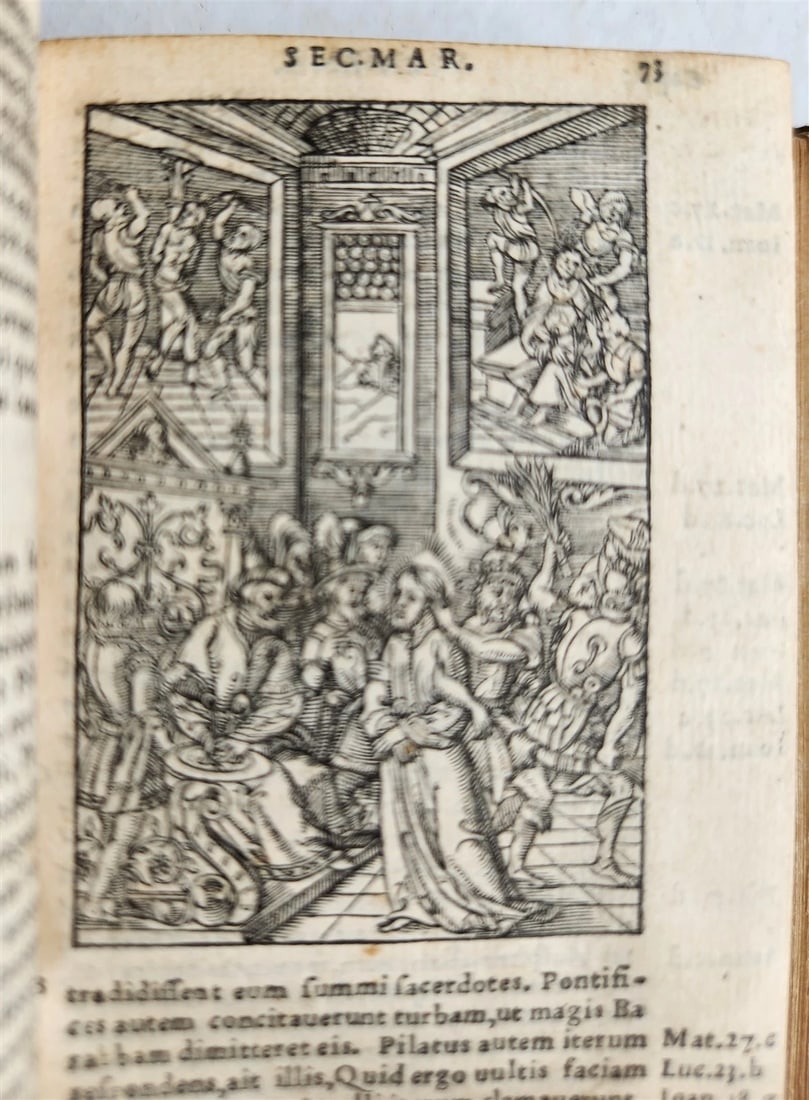 1539 BIBLE in LATIN FULLY ILLUSTRATED antique VELLUM rare 16th CENTURY - 5