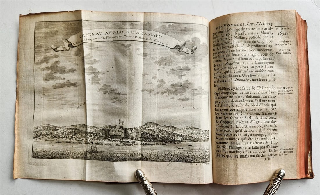 1749 HISTOIRE des VOYAGES antique vol.11 illustrated WEST AFRICA GUINEA - 5