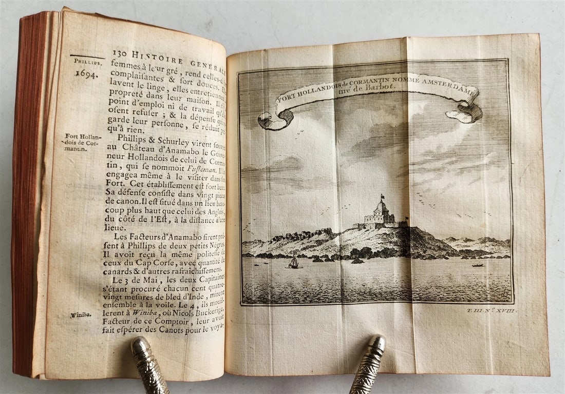 1749 HISTOIRE des VOYAGES antique vol.11 illustrated WEST AFRICA GUINEA - 6