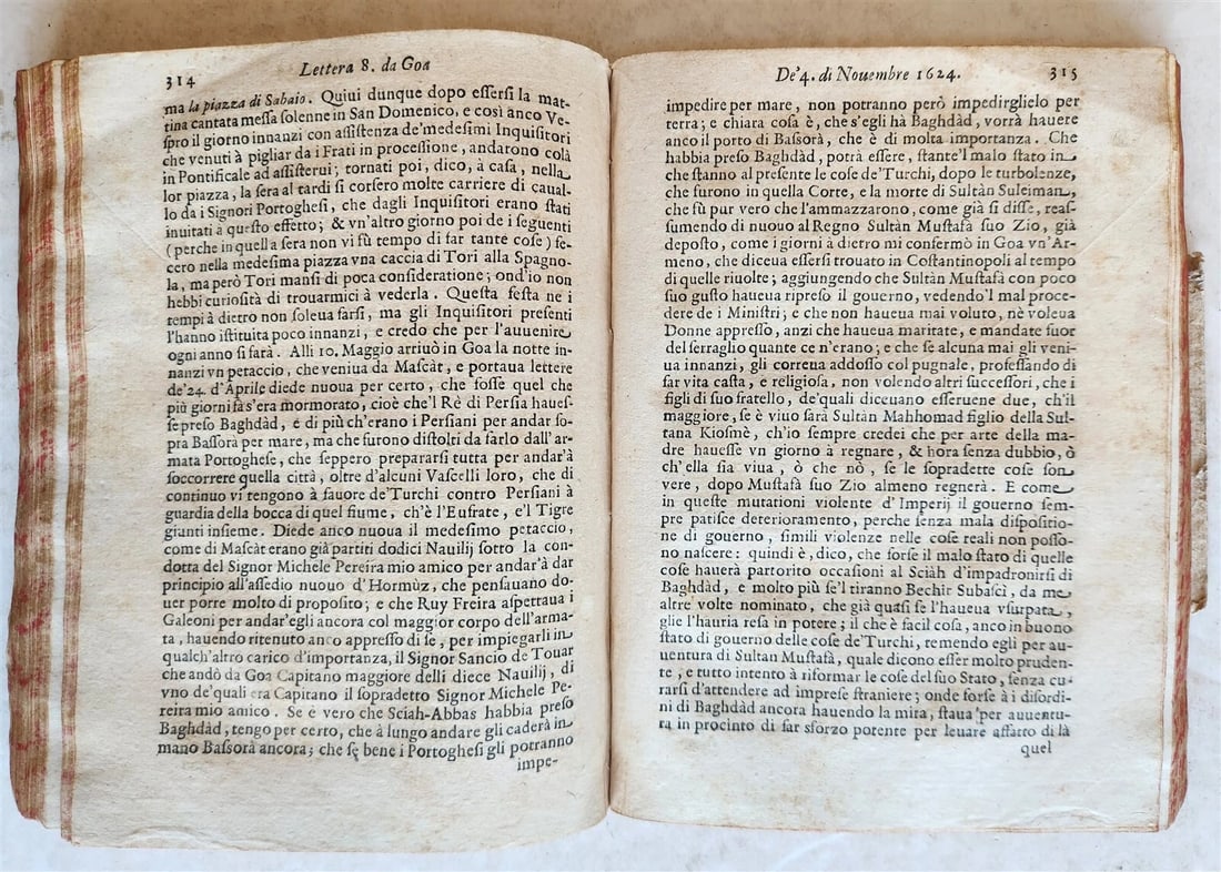 1663 De'Viaggi di Pietro Della Valle il Pellegrino ANTIQUE in ITALIAN SCARCE v.3 - 4