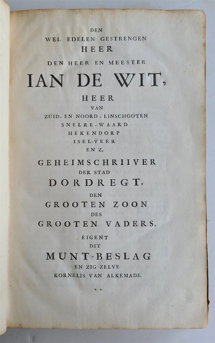 1700 NUMISMATICS of NETHERLANDS antique DE MUNT DER GRAAVEN van HOLLAND - 2