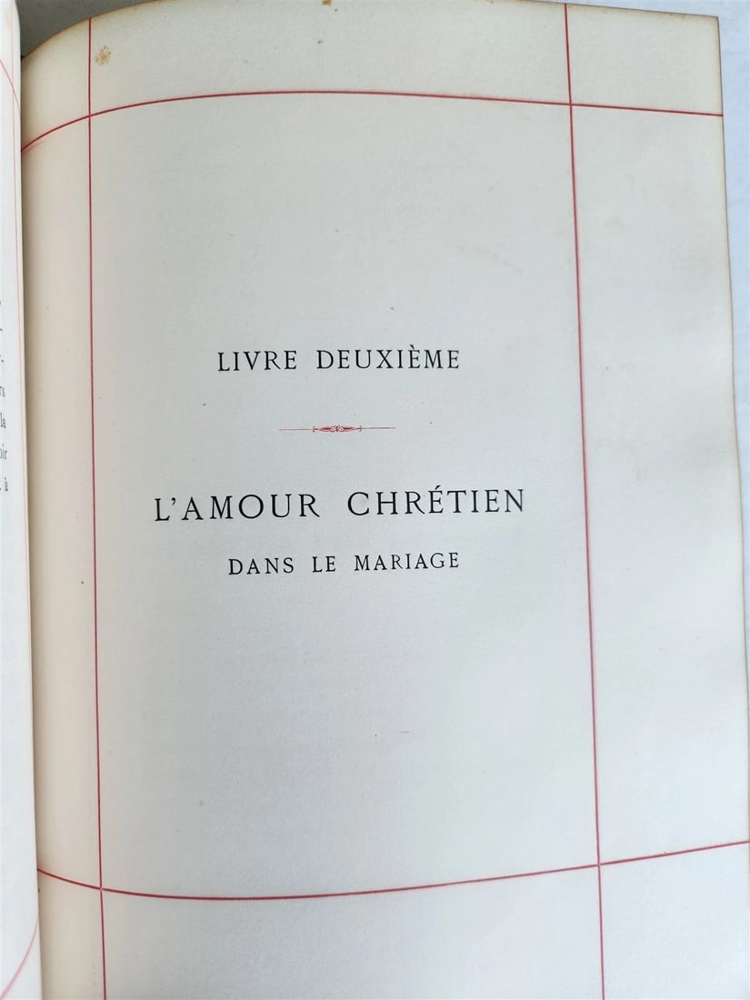 1887 LE MARIAGE by Monsabre ILLUSTRATED antique DARK BROWN MOROCCO BINDING - 10