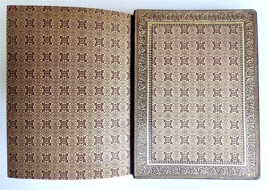 1887 LE MARIAGE by Monsabre ILLUSTRATED antique DARK BROWN MOROCCO BINDING - 3