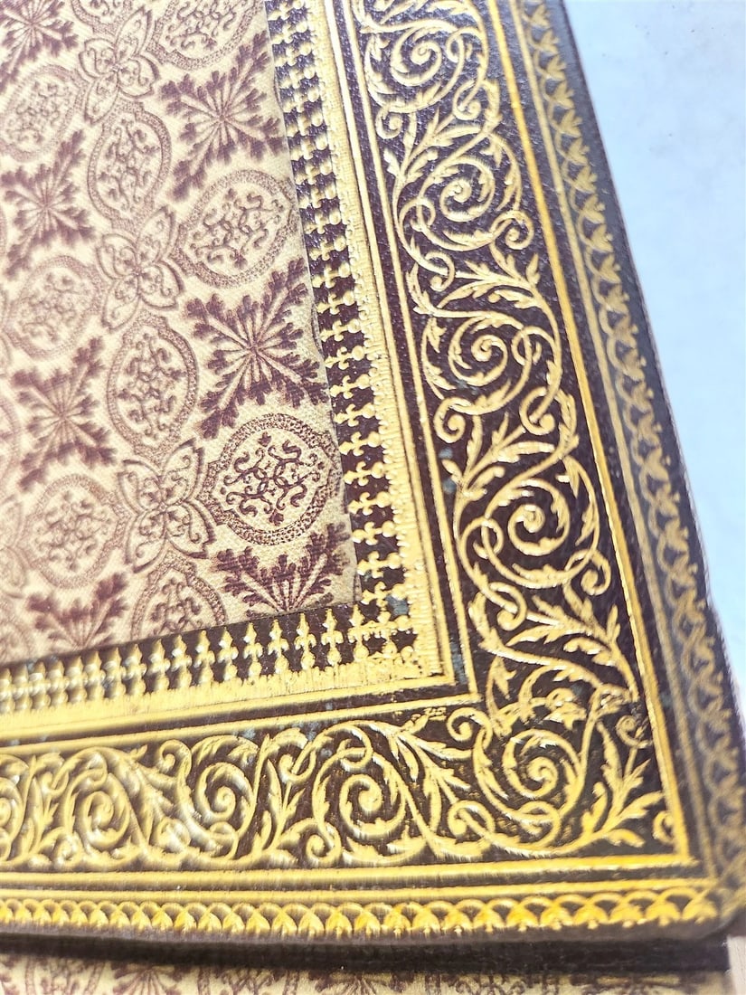 1887 LE MARIAGE by Monsabre ILLUSTRATED antique DARK BROWN MOROCCO BINDING - 4