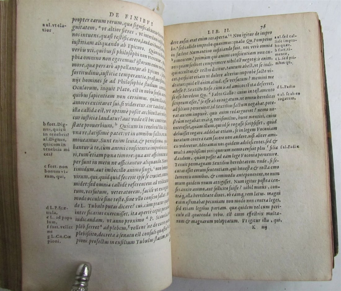 1581 CICERO PHILOSOPHICORUM 16th CENTURY - 2