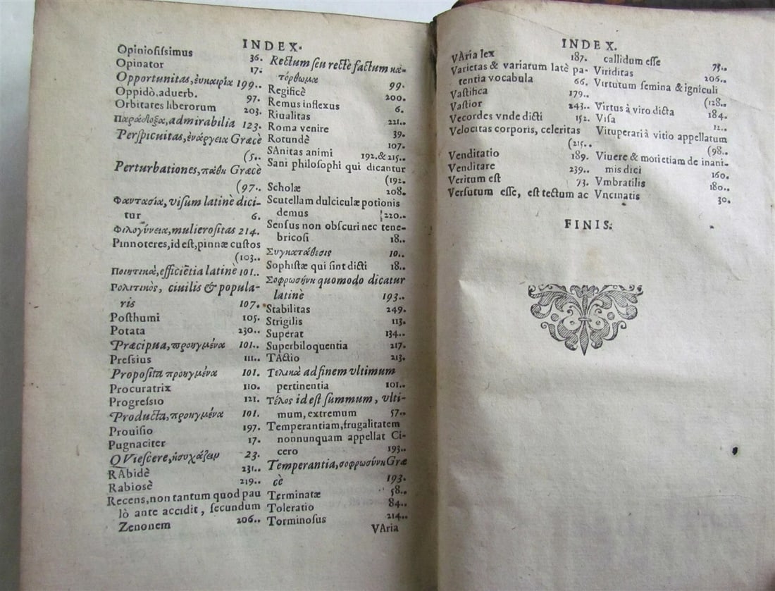 1581 CICERO PHILOSOPHICORUM 16th CENTURY - 4