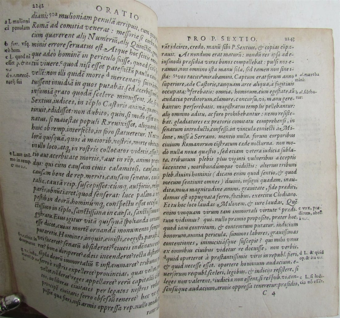 1580 CICERO ORATIONUM 16th CENTURY - 4