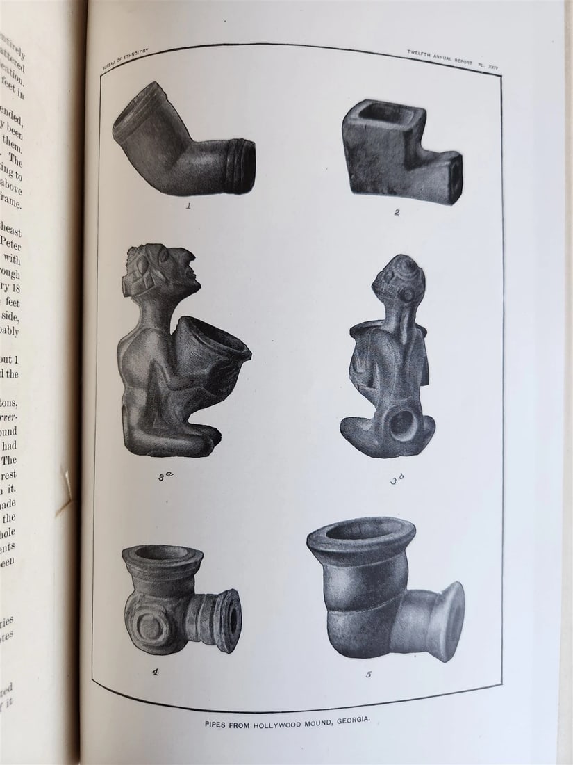 1890-1891 REPORT of AMERICAN BUREAU of ETHNOLOGY by J.POWELL antique ILLUSTRATED - 6