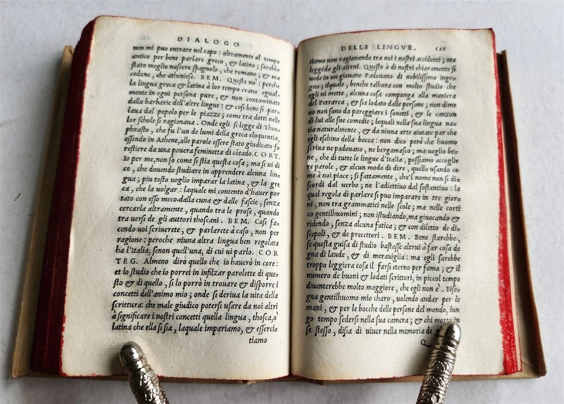 1542 ALDINE PRESS I DIALOGI di MESSER SPERON SPERONI antique VELLUM BOUND ALDUS - 3