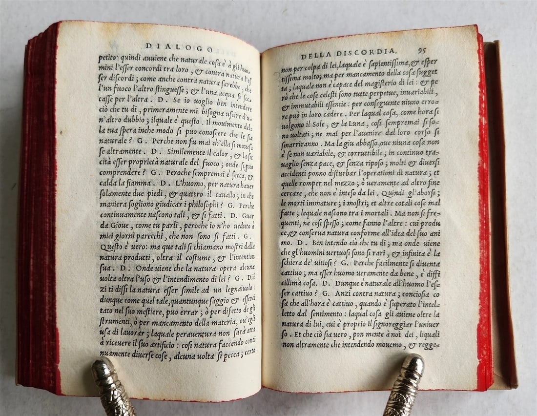 1542 ALDINE PRESS I DIALOGI di MESSER SPERON SPERONI antique VELLUM BOUND ALDUS - 4